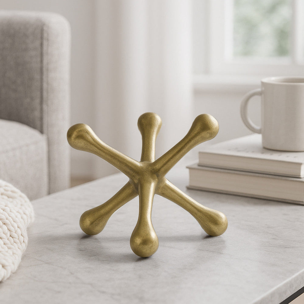 
                      
                        Metal Decorative Jack Sculpture in Gold, 8"
                      
                    
