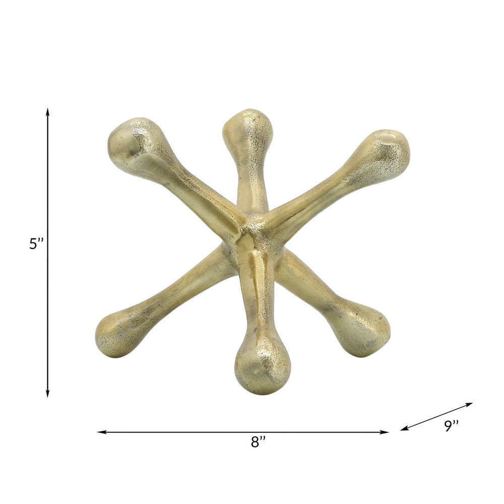 
                      
                        Metal Decorative Jack Sculpture in Gold, 8"
                      
                    