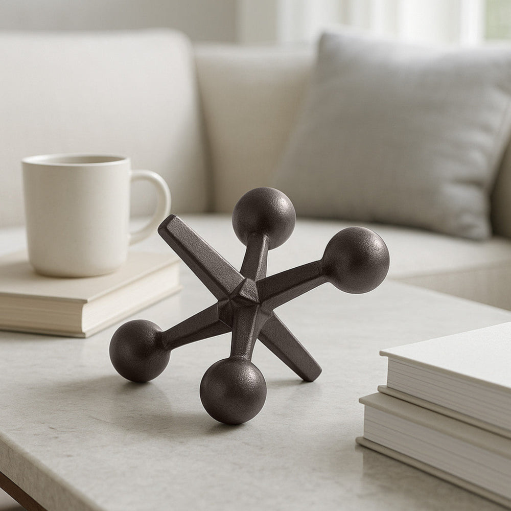 
                      
                        Decorative Jack Sculpture in Gunmetal, 5"
                      
                    
