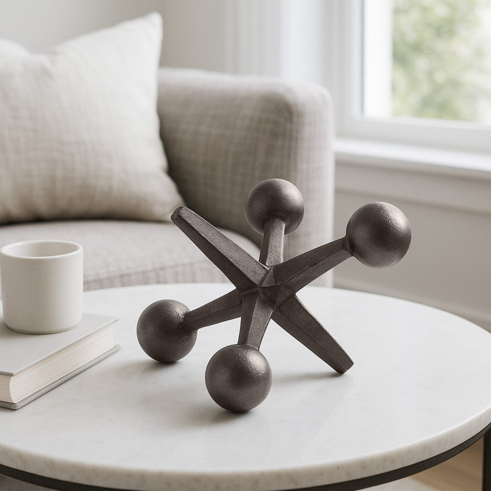 
                      
                        Decorative Jack Sculpture in Gunmetal, 5"
                      
                    
