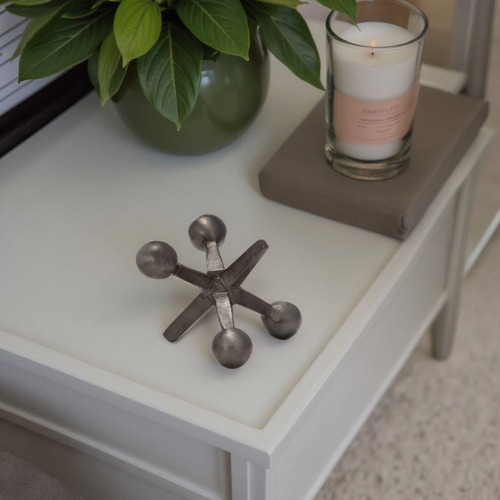 
                      
                        Decorative Jack Sculpture in Gunmetal, 5"
                      
                    