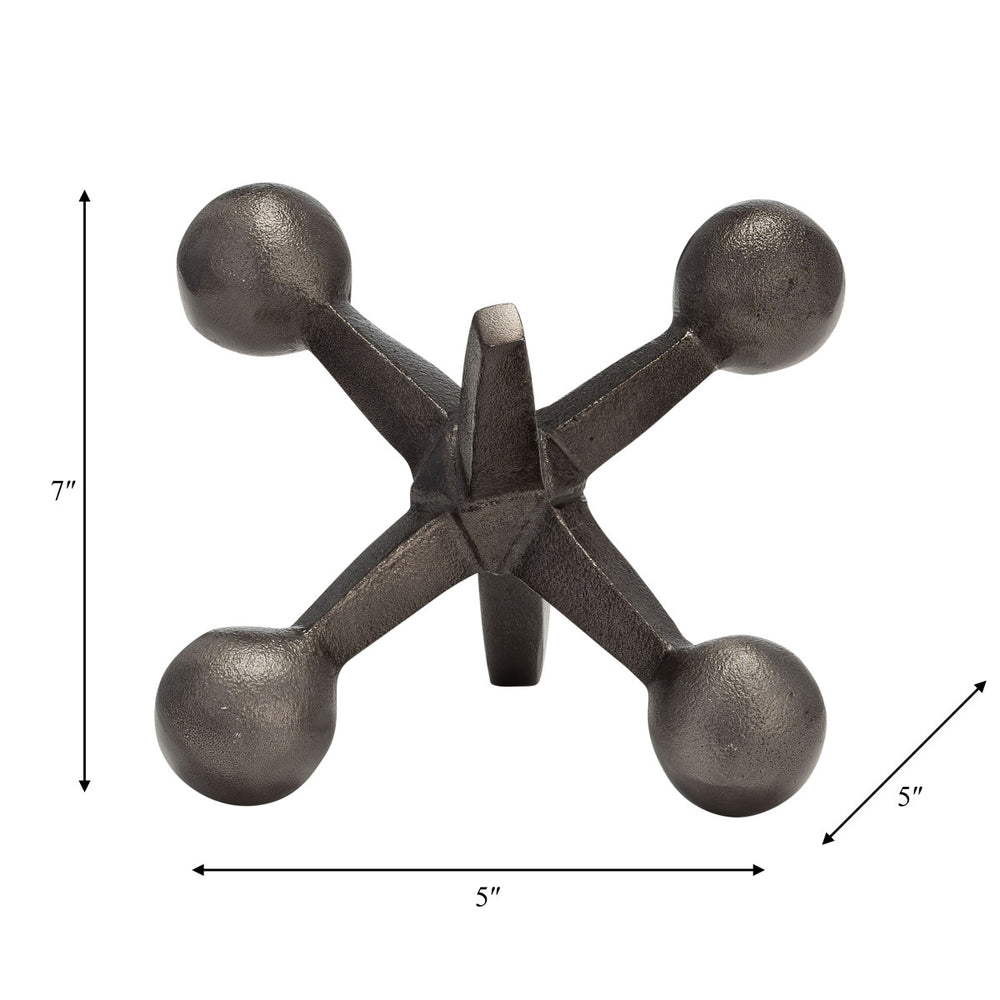 
                      
                        Decorative Jack Sculpture in Gunmetal, 5"
                      
                    
