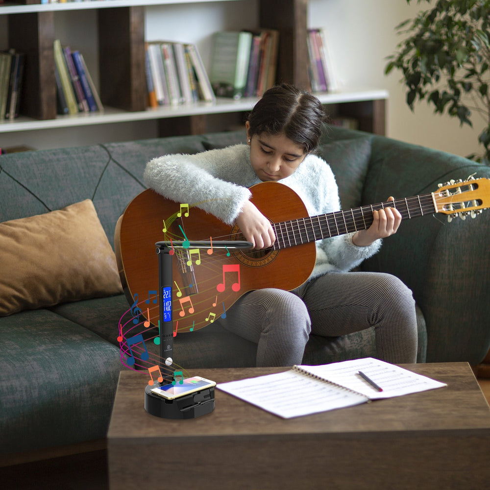 
                      
                        Lumicharge III | LED Desk Lamp  with Wireless Charger, Bluetooth Speaker & App-Controls
                      
                    