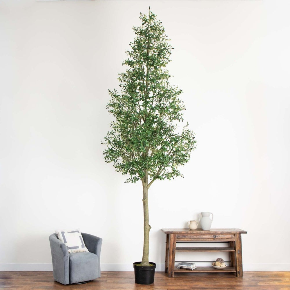 Nearly Natural 13’ Giant Artificial Olive Tree - lily & onyx