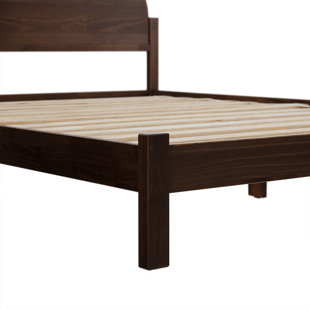 
                      
                        Elias Solid Wood Bed with Arched Headboard
                      
                    