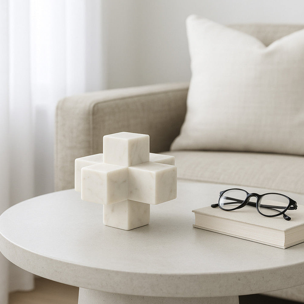 
                      
                        Marble Decorative Jack Sculpture in White, 6"
                      
                    