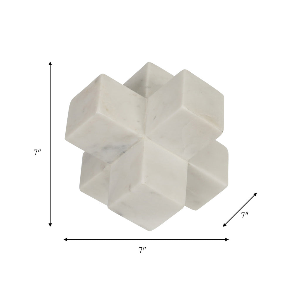 
                      
                        Marble Decorative Jack Sculpture in White, 6"
                      
                    