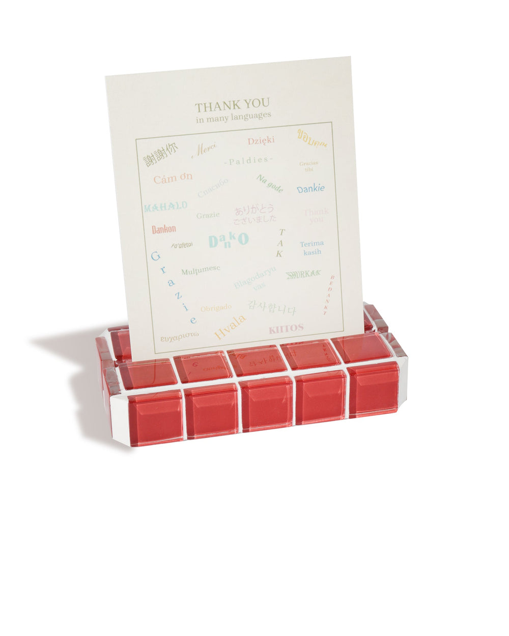 Glass Tile Picture Stand - It's Apple Red