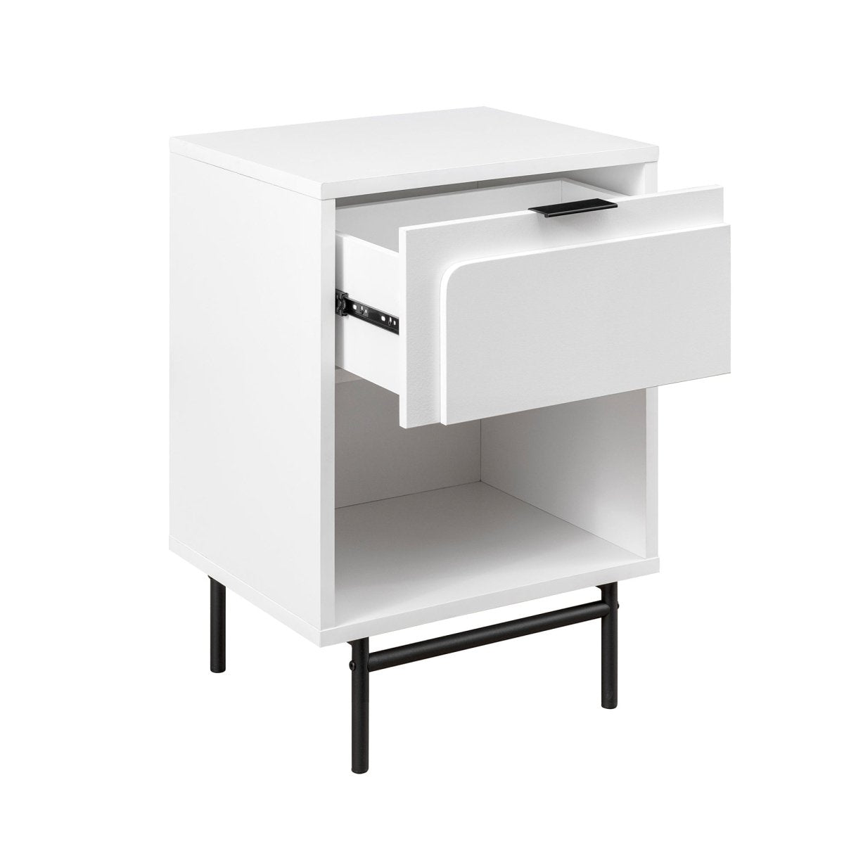 Walker Edison 18" Contemporary 1-Drawer Nightstand - lily & onyx