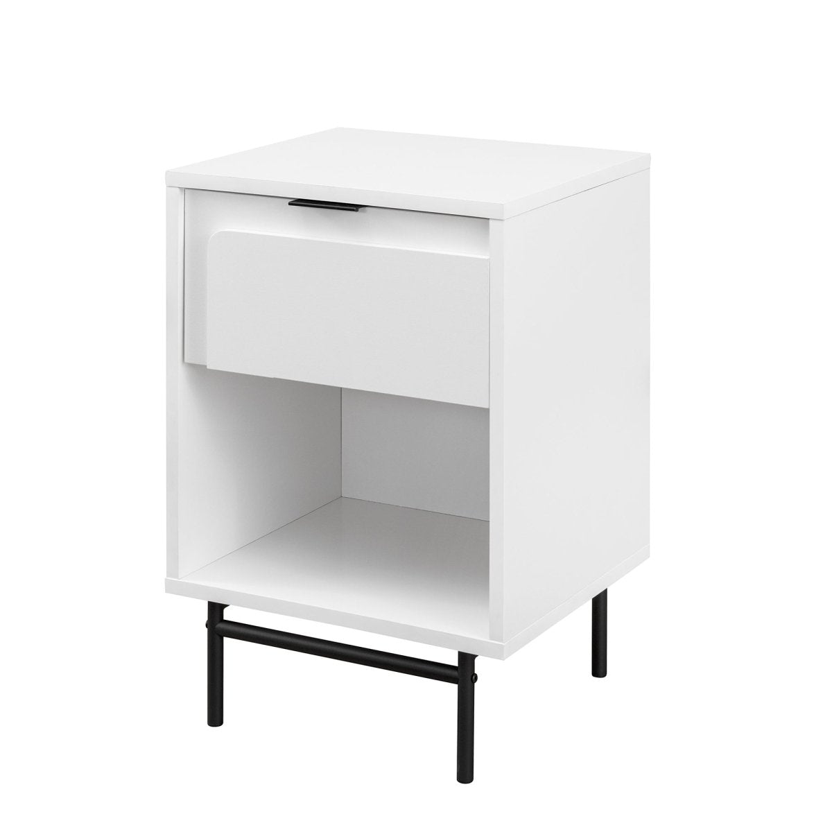Walker Edison 18" Contemporary 1-Drawer Nightstand - lily & onyx