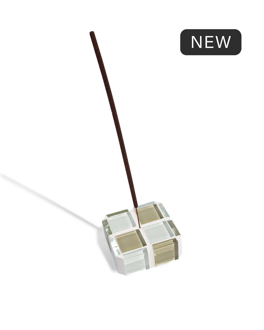 Glass Tile Incense Holder - Matcha Milk Chocolate