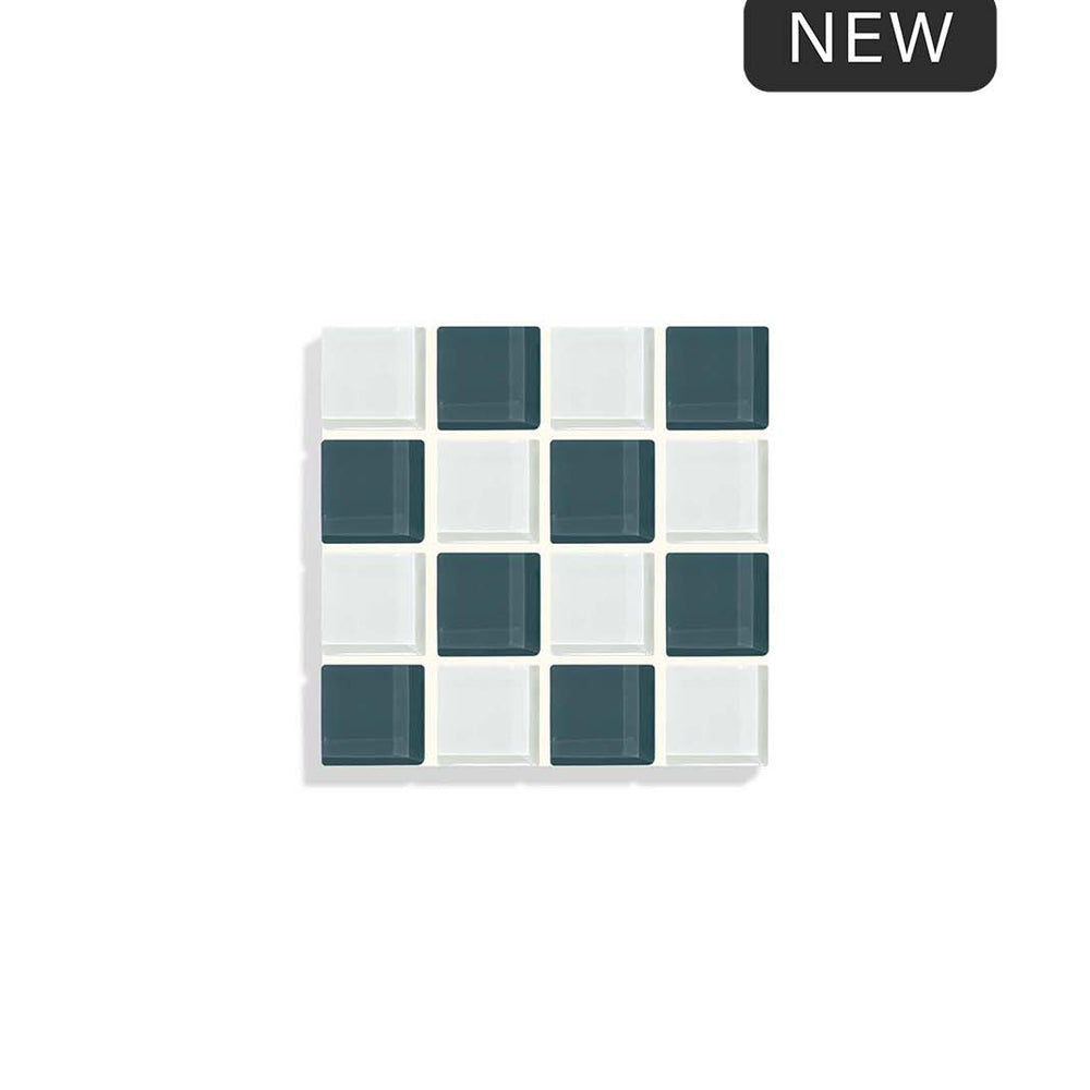 Glass Tile Coaster - Stone Wall