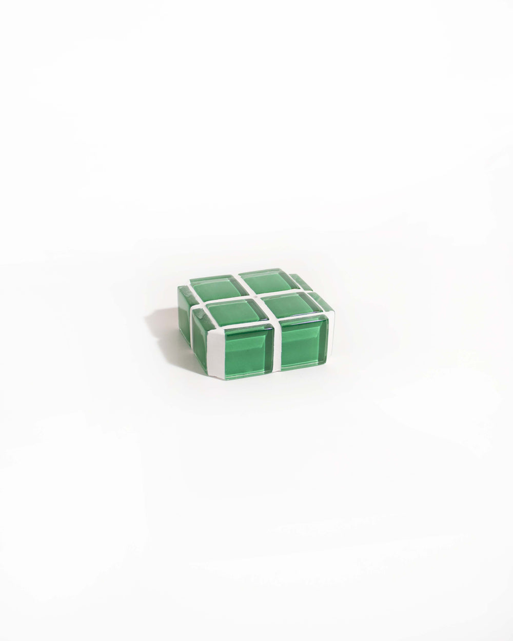 Glass Tile Incense Holder - It's Kelly Green