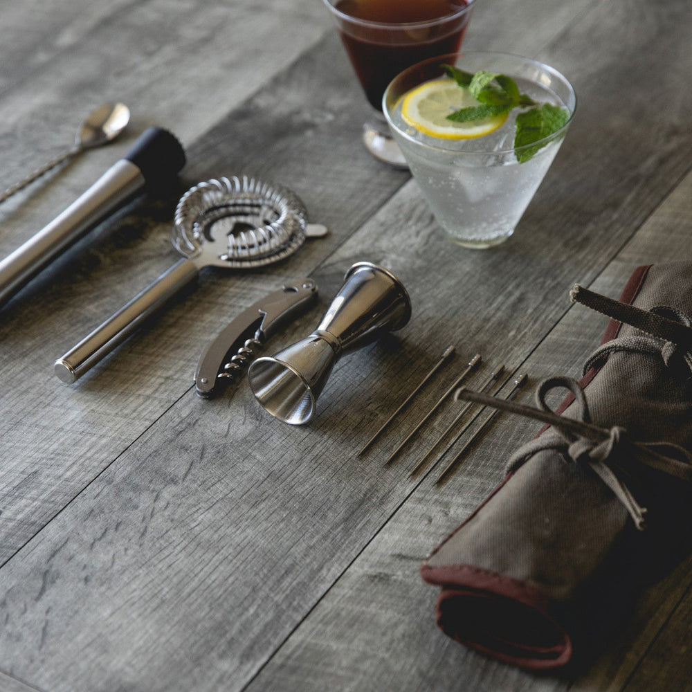 
                      
                        10-Piece Bar Tool Roll Up Kit
                      
                    
