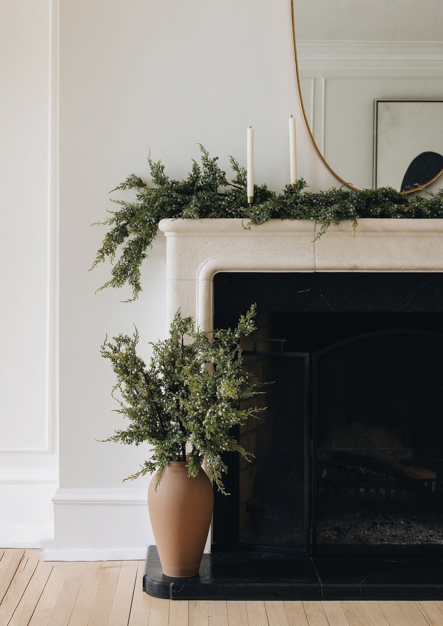 Artificial Juniper and Berry Winter Branch, 30"