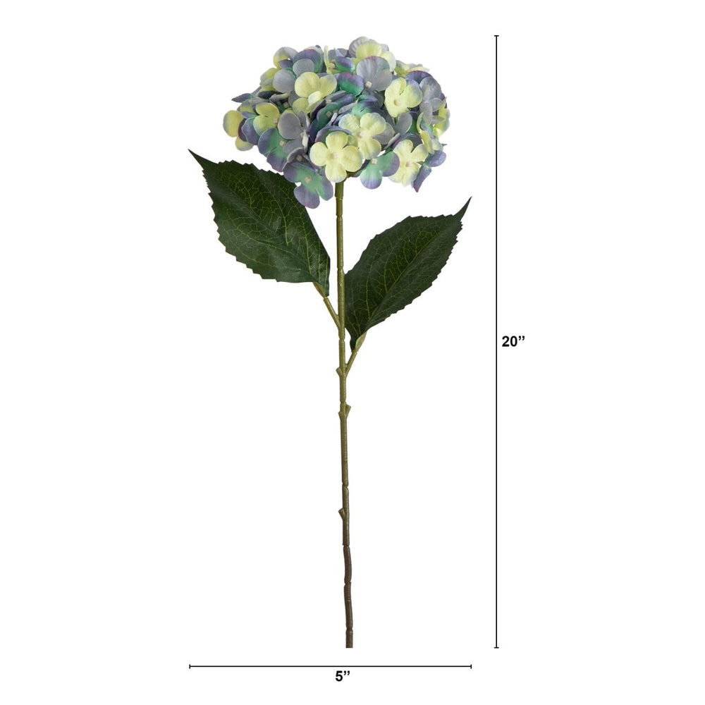 
                      
                        Nearly Natural 20" Artificial Hydrangea Flower Stems, Set of 3 - lily & onyx
                      
                    