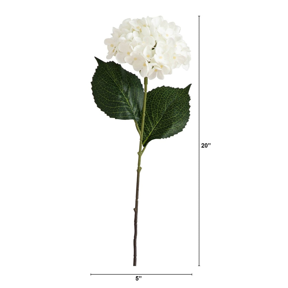 
                      
                        Nearly Natural 20" Artificial Hydrangea Flower Stems, Set of 3 - lily & onyx
                      
                    