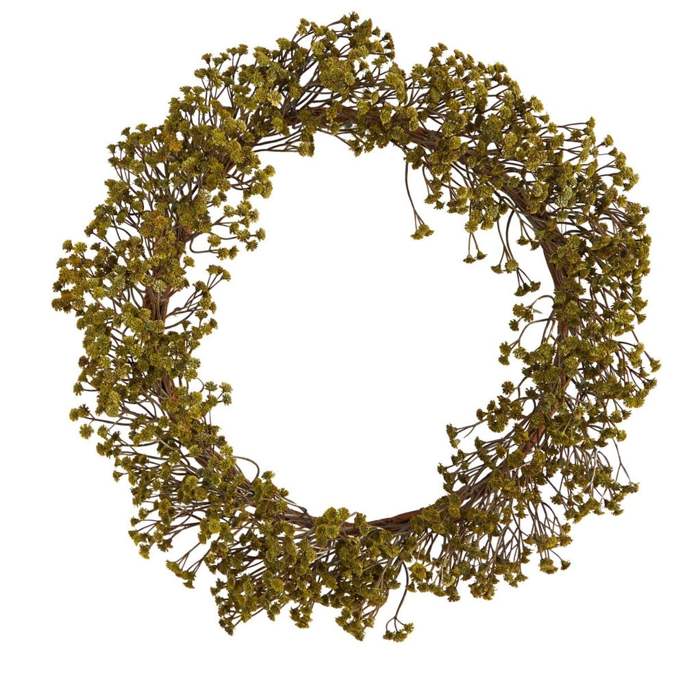 
                      
                        Nearly Natural 20” Autumn Gypsophila Artificial Wreath - lily & onyx
                      
                    