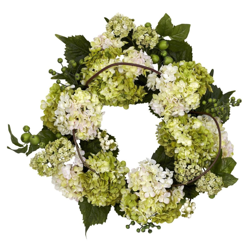 
                      
                        Nearly Natural 22” Artificial Hydrangea Wreath - lily & onyx
                      
                    