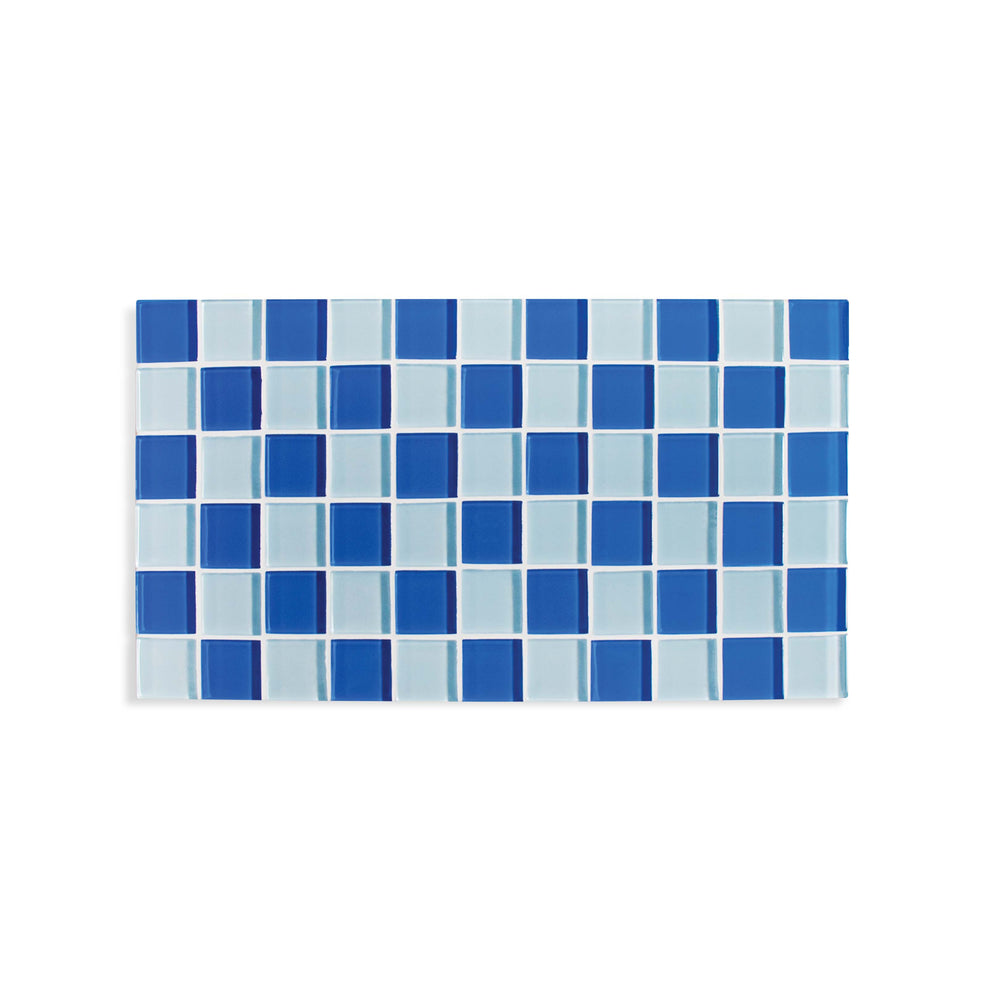 
                      
                        Glass Tile Decorative Tray - Blue Sky Checkered
                      
                    