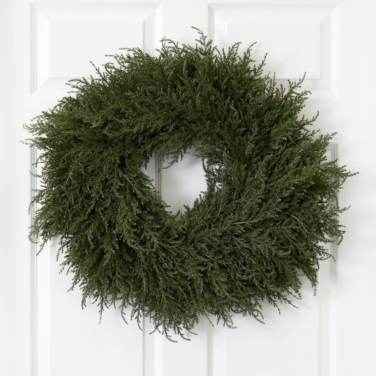 Nearly Natural 24” Cedar Wreath - lily & onyx