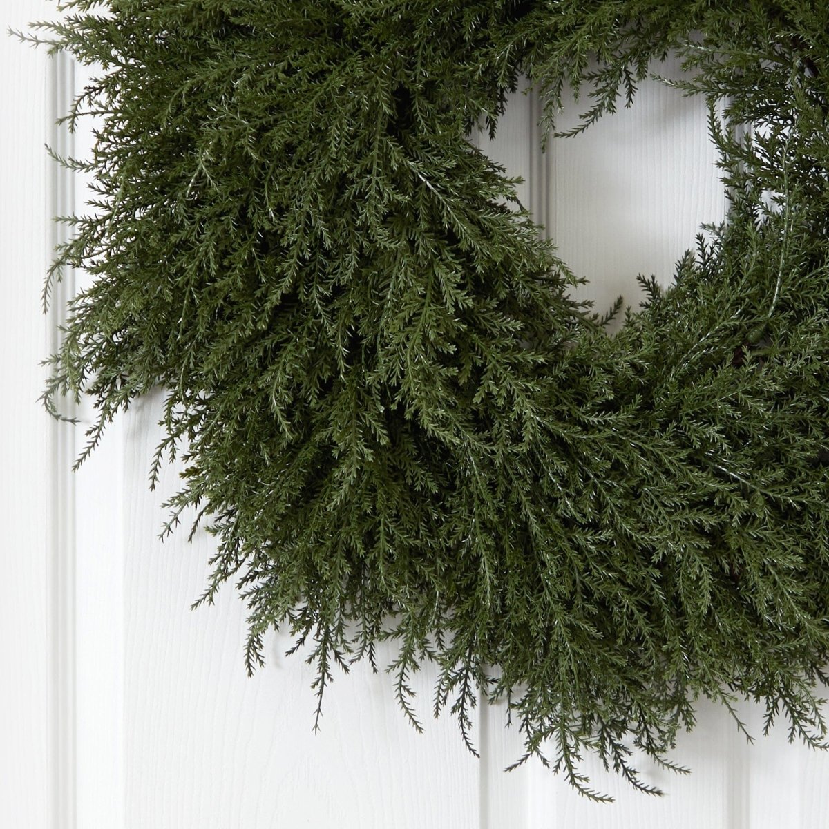 Nearly Natural 24” Cedar Wreath - lily & onyx