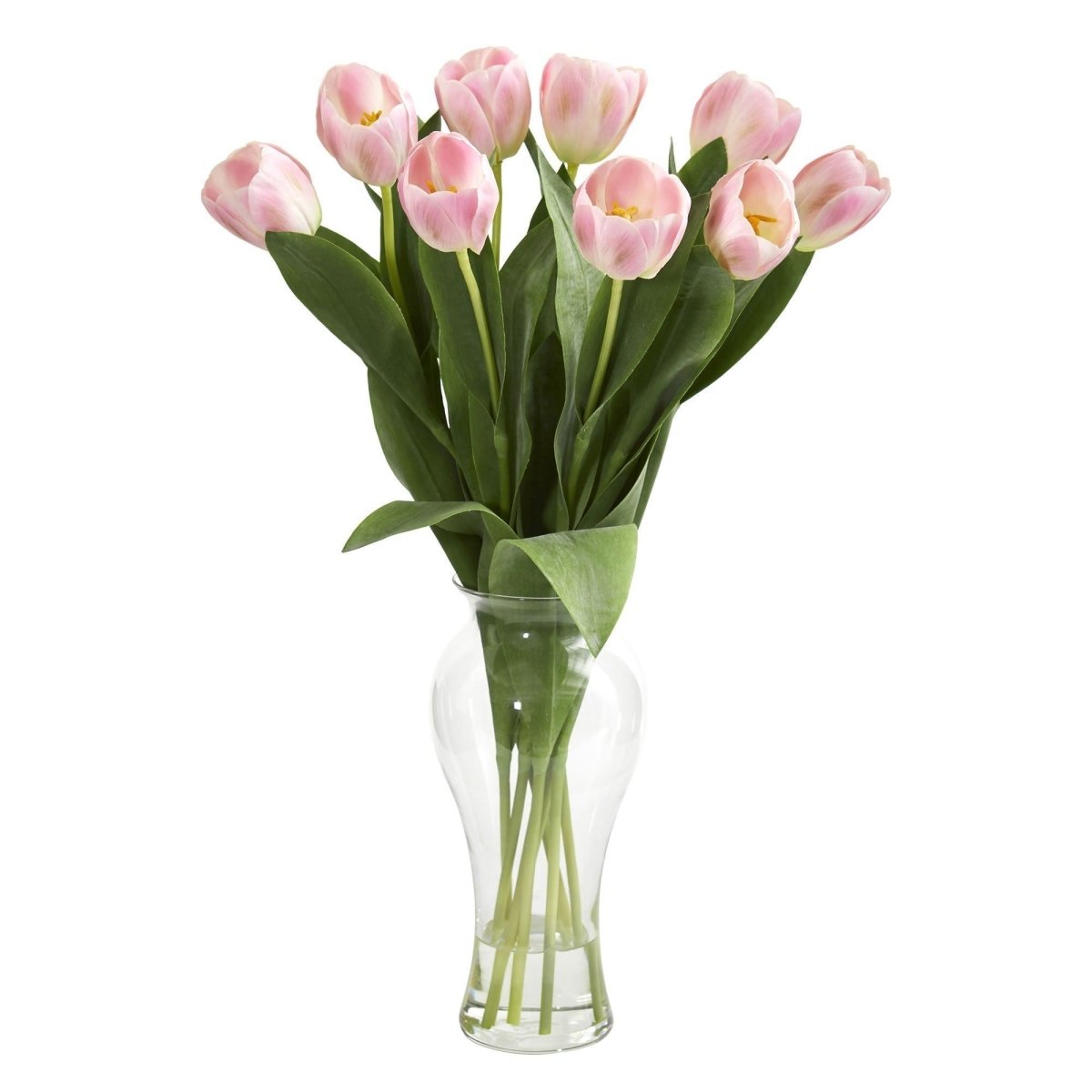 Nearly Natural 24” Tulips with Vase - lily & onyx