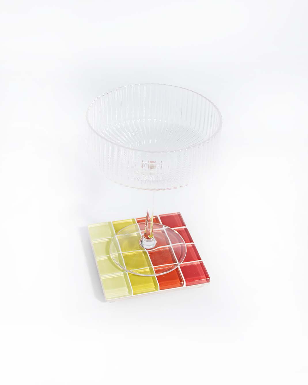 Glass Tile Coaster - Ombre - Summer Sunrise