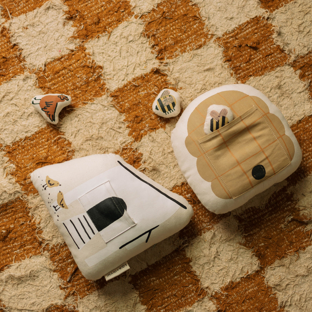 
                      
                        Interactive Chicken Coop Pillow
                      
                    