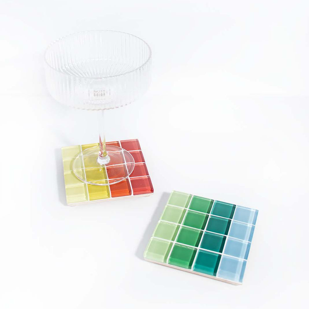 
                      
                        Glass Tile Coaster - Ombre - Palm Tree by the Sea
                      
                    