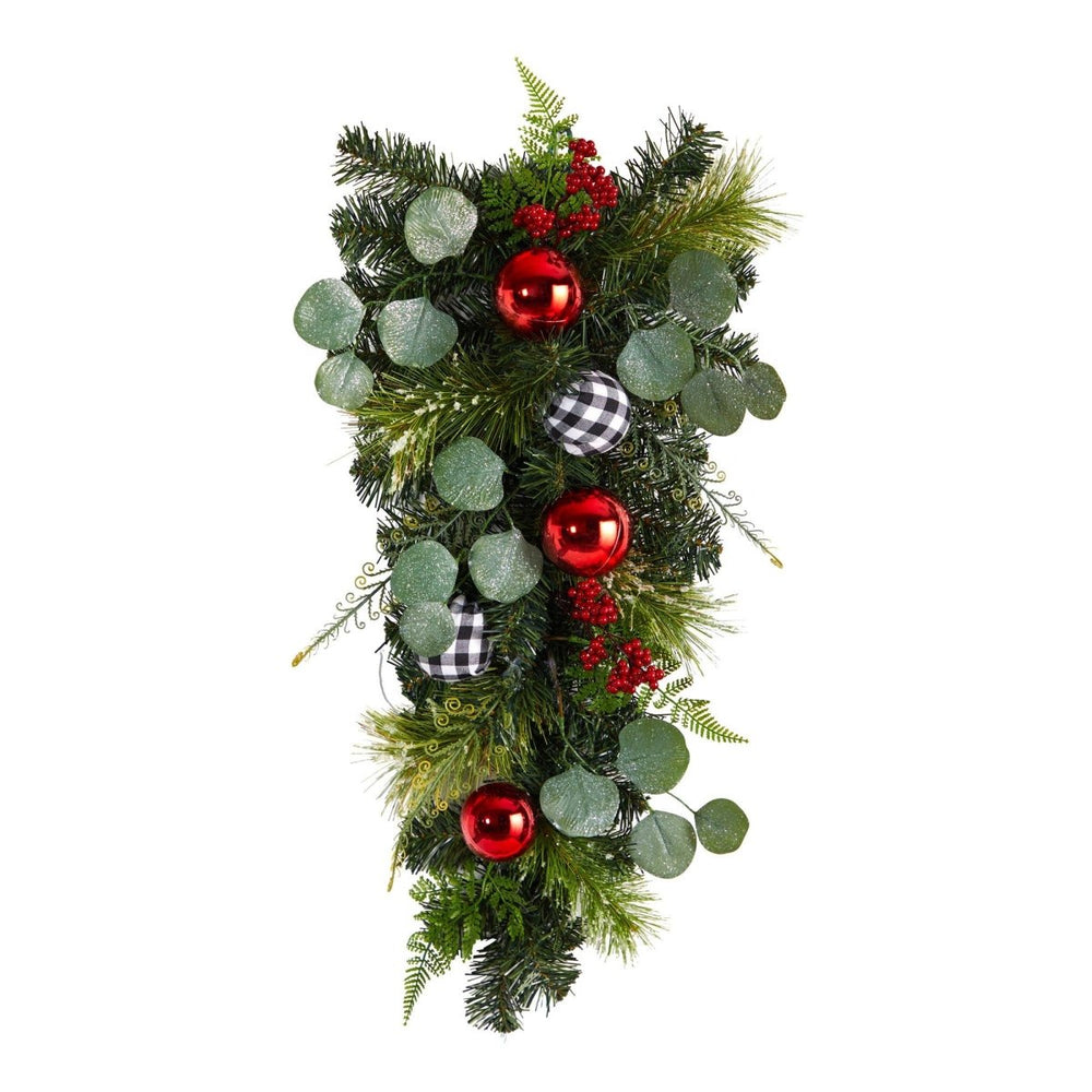 
                      
                        Nearly Natural 26” Holiday Christmas Greenery Ornament Artificial Swag Garland - lily & onyx
                      
                    