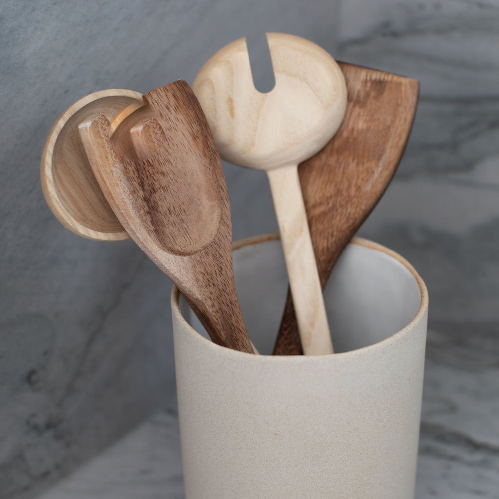 
                      
                        Minimal Utensil Crock | Raw Stoneware
                      
                    