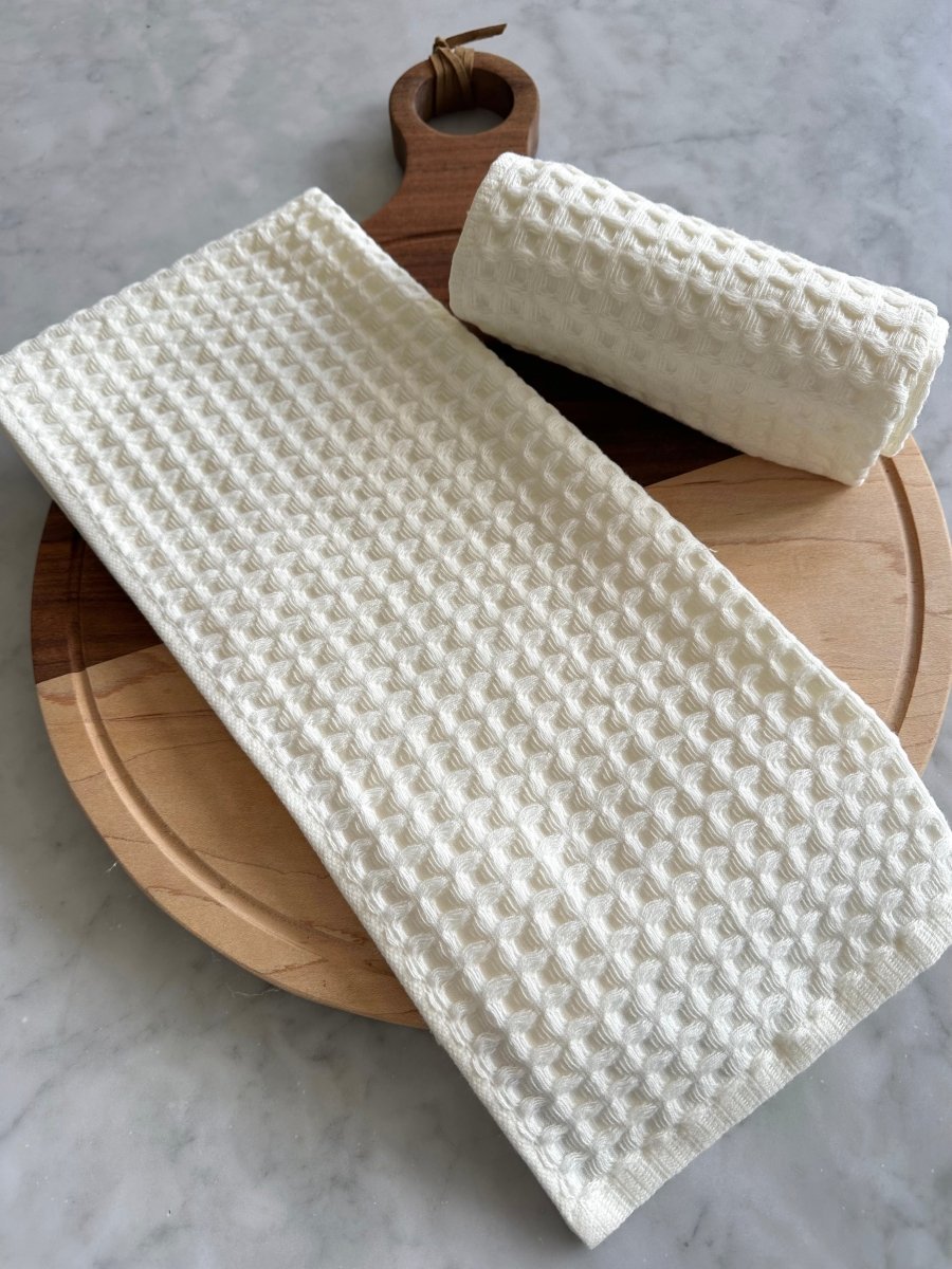 Busa Designs 2pc Kitchen Waffle Towel Set - lily & onyx