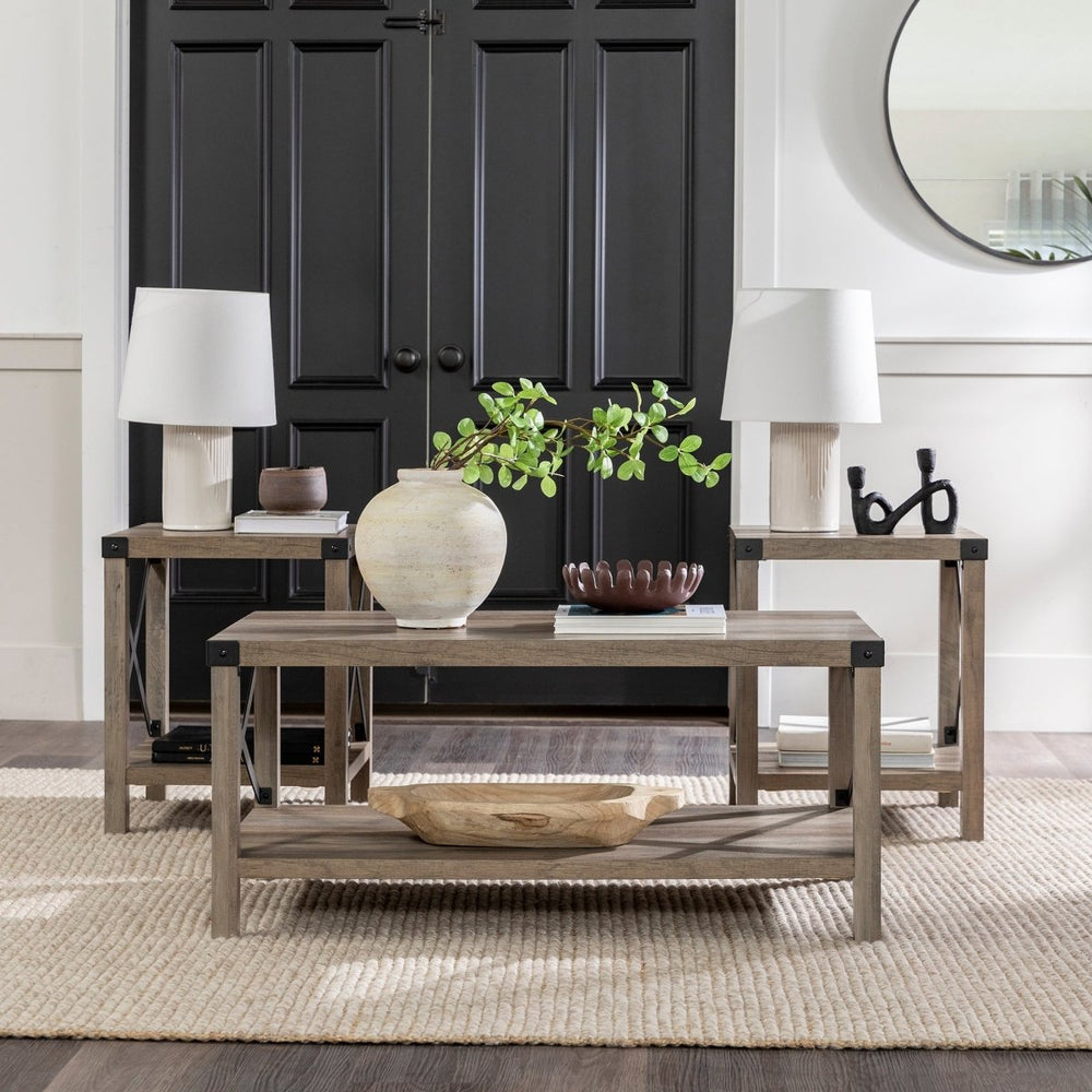 
                      
                        Walker Edison 3-Piece Barndoor Accent Table Set - lily & onyx
                      
                    