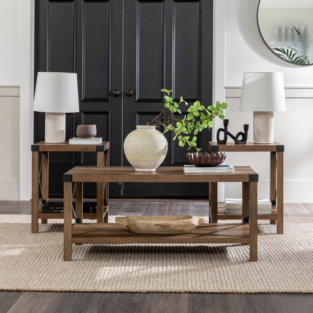 
                      
                        Walker Edison 3-Piece Barndoor Accent Table Set - lily & onyx
                      
                    