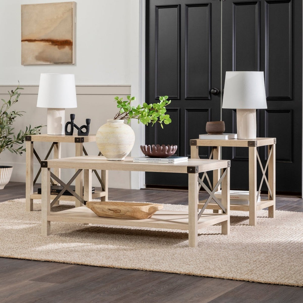 
                      
                        Walker Edison 3-Piece Barndoor Accent Table Set - lily & onyx
                      
                    