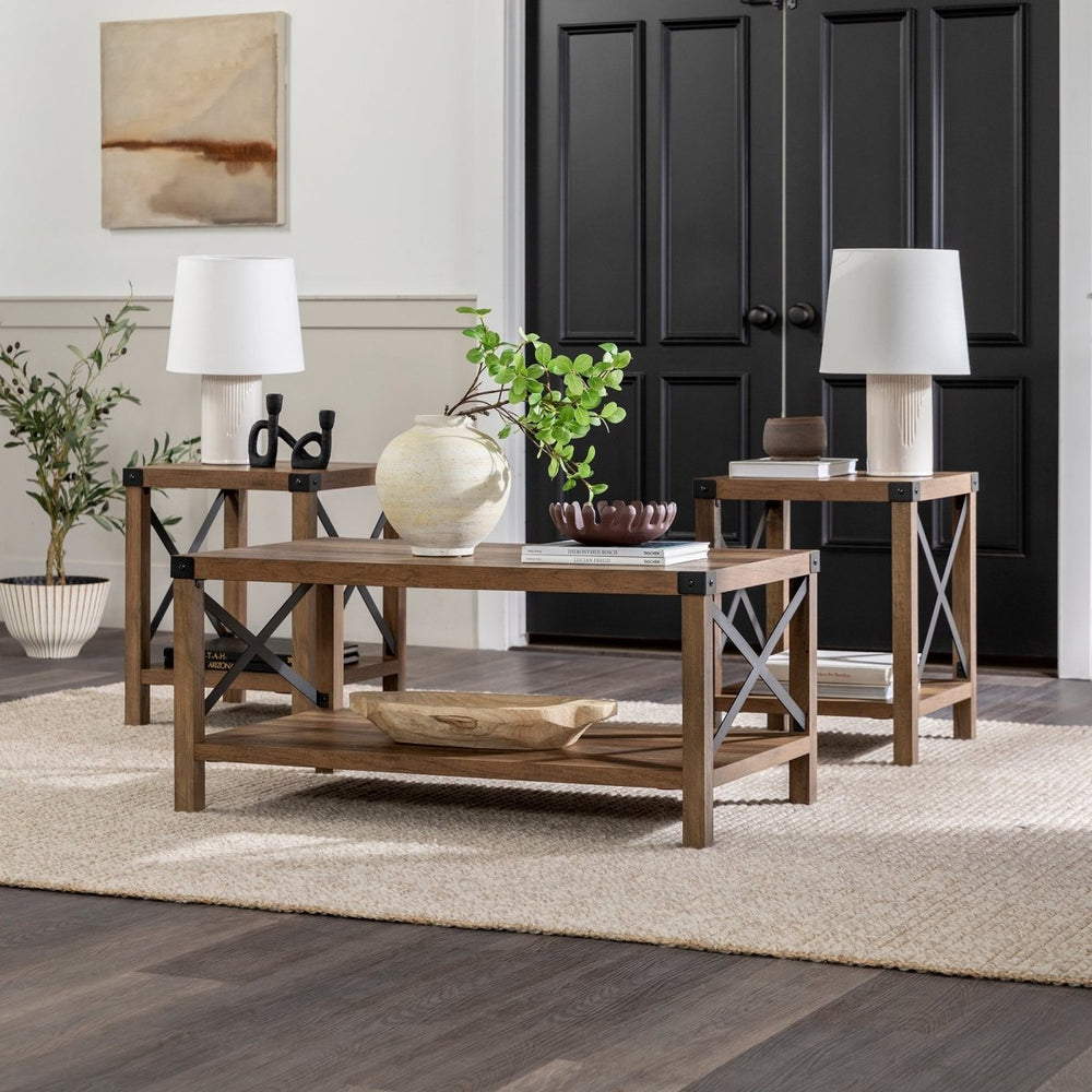 
                      
                        Walker Edison 3-Piece Barndoor Accent Table Set - lily & onyx
                      
                    