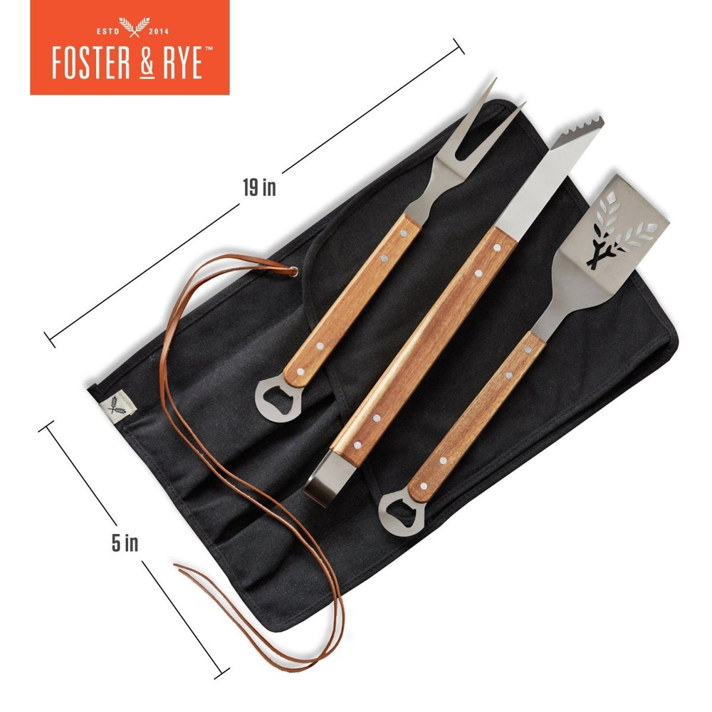 
                      
                        Foster & Rye 3 - Piece Grilling Tool Set - lily & onyx
                      
                    