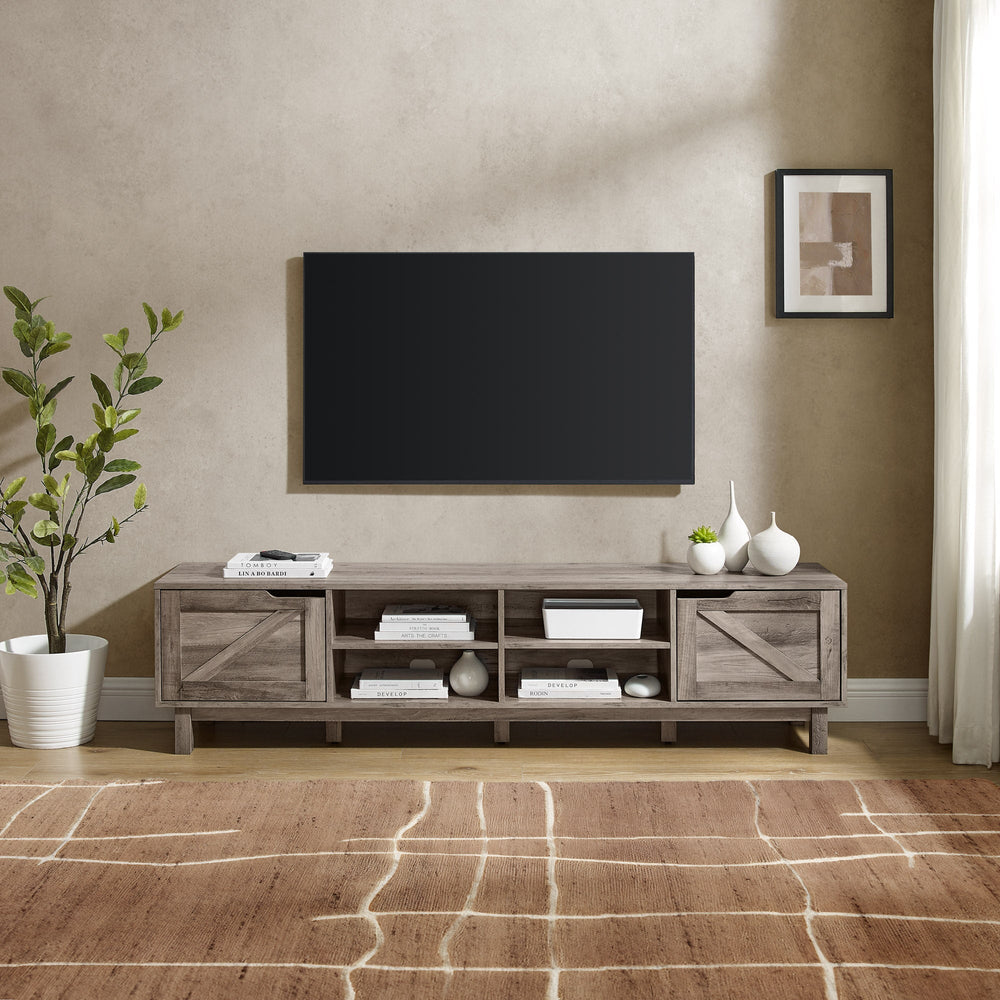 
                      
                        Barn Door 70" Rustic TV Stand
                      
                    