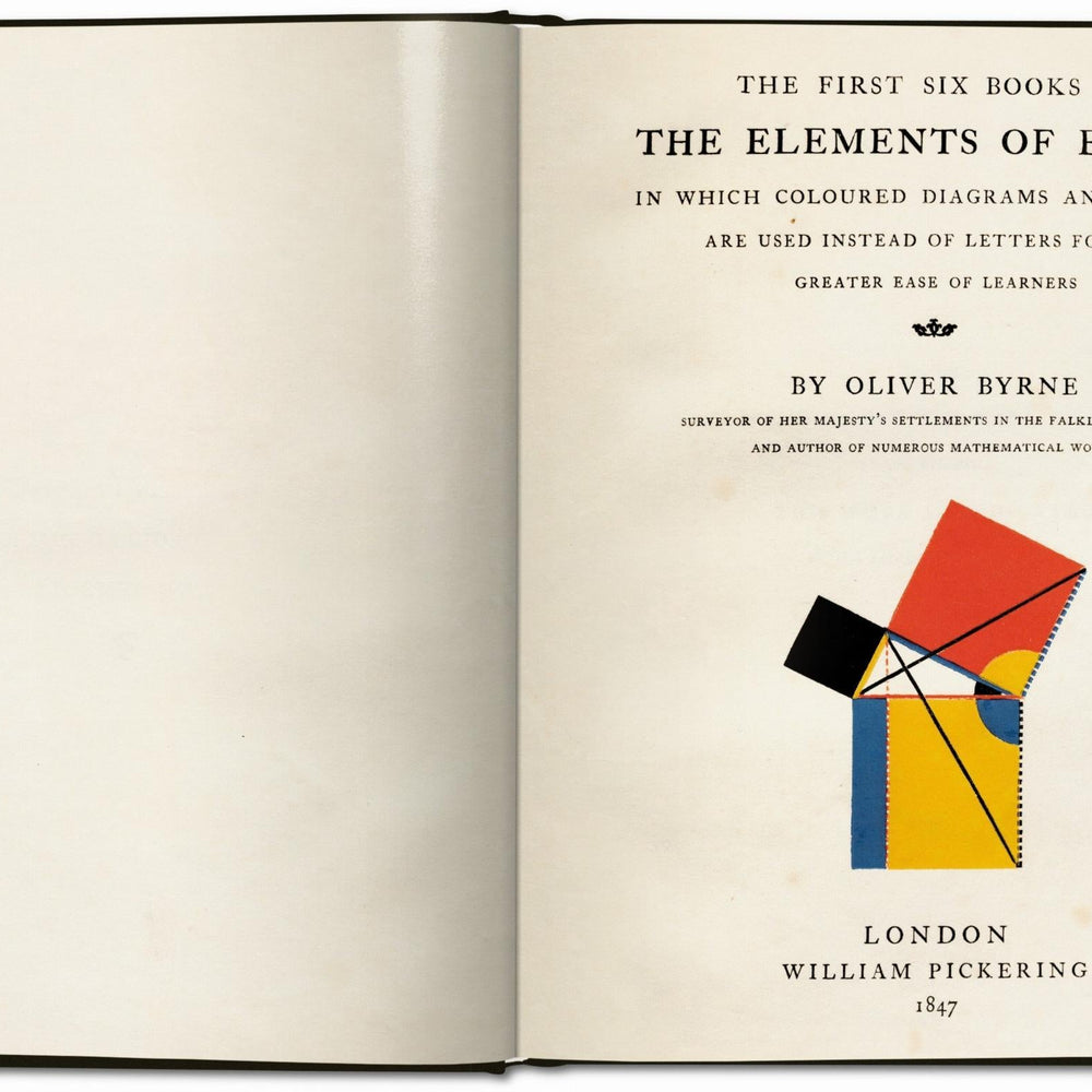 
                      
                        Oliver Byrne. The First Six Books of the Elements of Euclid (German, French, English)
                      
                    