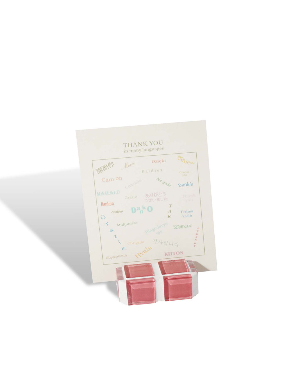 Mini Glass Tile Picture Stand - It's Rose