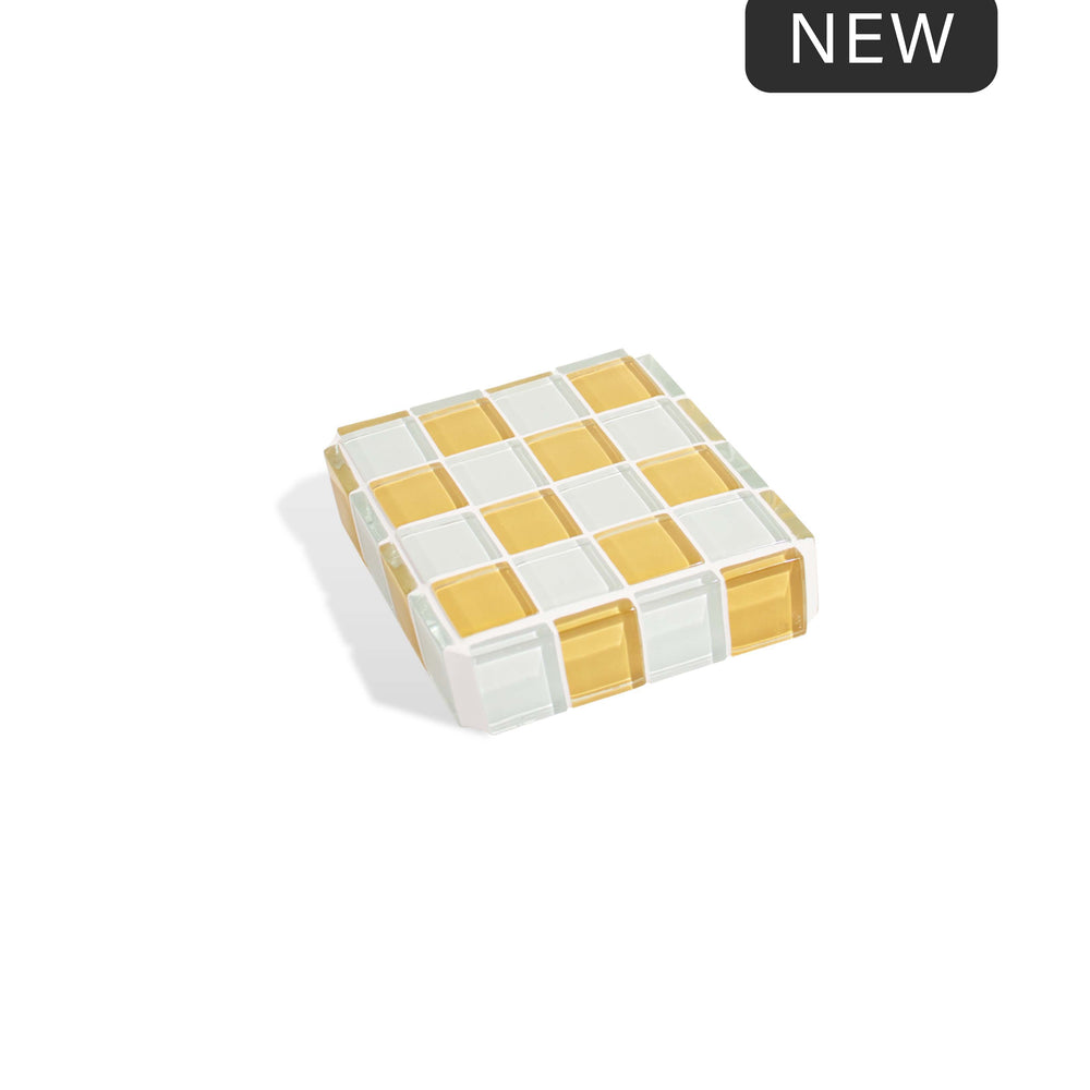 
                      
                        Glass Tile Cube - Honey Milk Chocolate
                      
                    