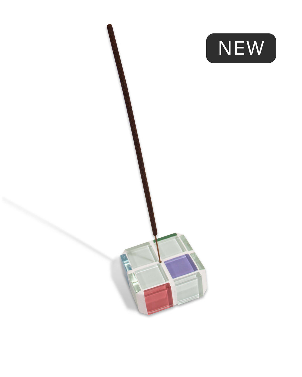 Glass Tile Incense Holder - Randomness - Option 3