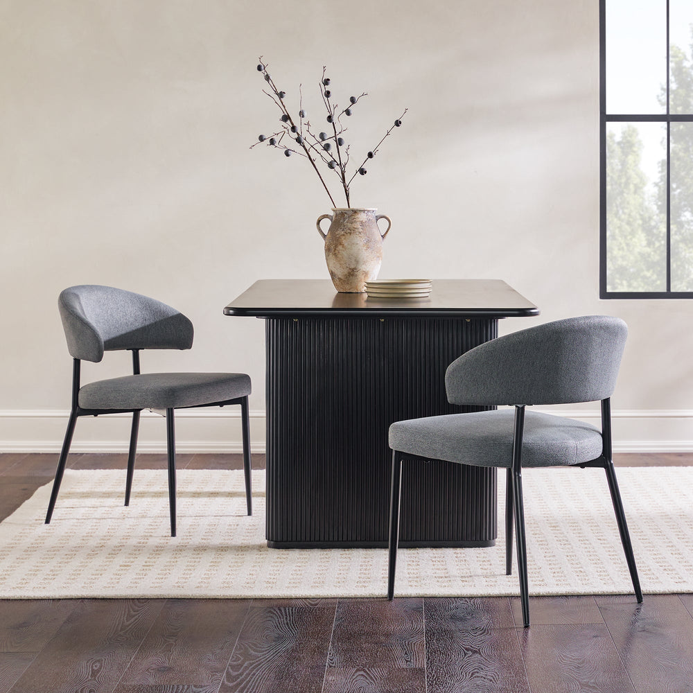 
                      
                        Alexis Modern Curved Back Upholstered Dining Chair, Set of 2
                      
                    