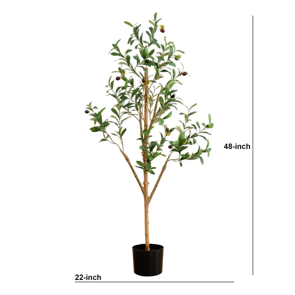 
                      
                        Nearly Natural 4’ Artificial Olive Tree with Natural Trunk - lily & onyx
                      
                    