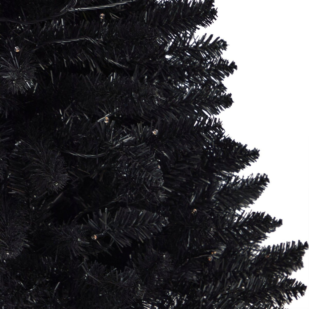 
                      
                        Nearly Natural 4’ Black Halloween Artificial Christmas Tree in Urn with 100 Orange LED Lights - lily & onyx
                      
                    