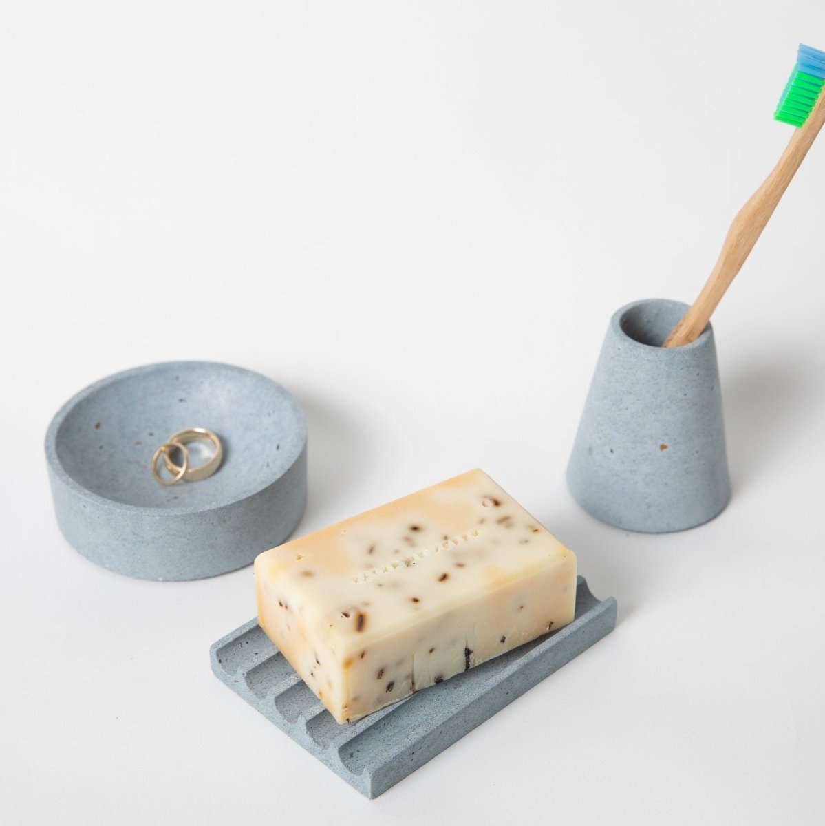 Pretti.Cool 4" Catchall Trinket Dish | Light Blue Terrazzo