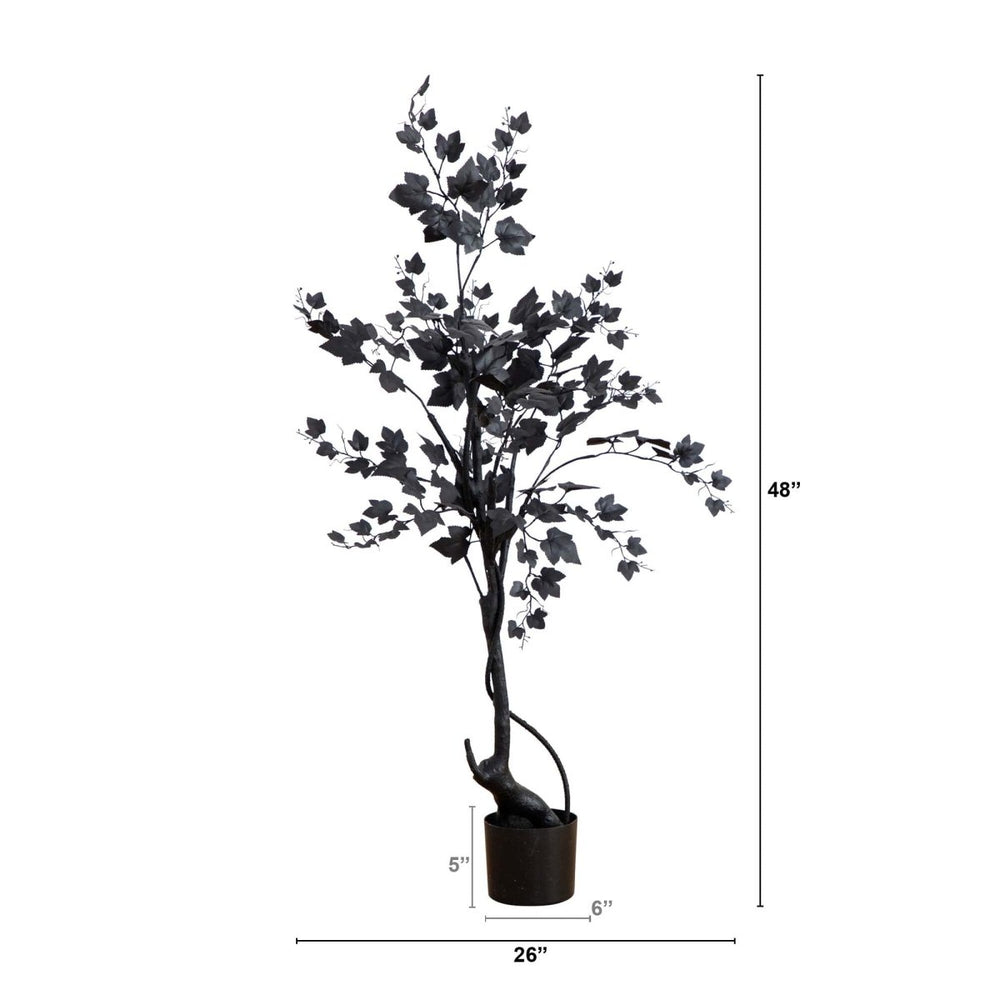 
                      
                        Nearly Natural 4’ Halloween Black Maple Artificial Fall Tree - lily & onyx
                      
                    