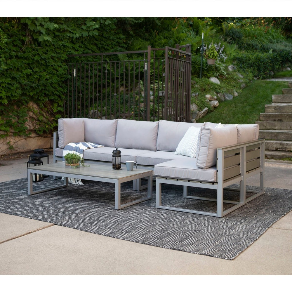 
                      
                        Walker Edison 4-Piece Jane Outdoor Patio Conversation Set with Cushions - lily & onyx
                      
                    