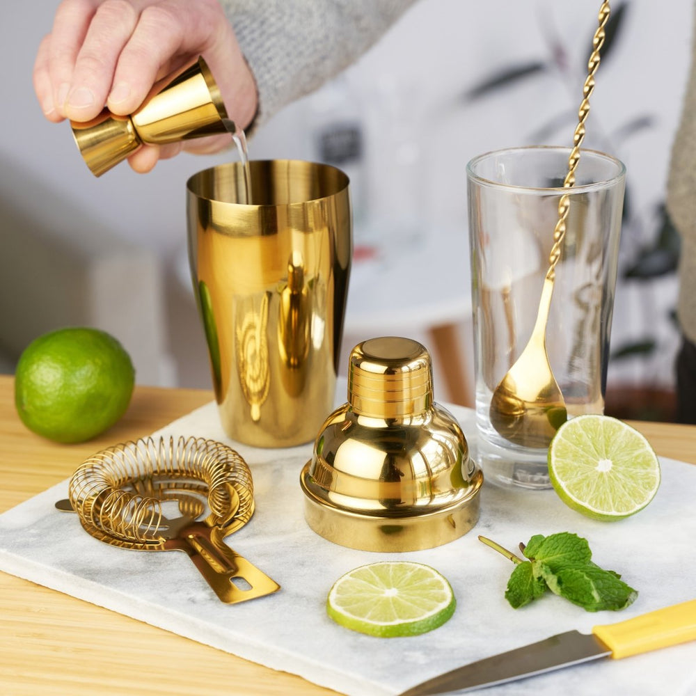 
                      
                        True 4 - Piece Mixologist Barware Set, Gold - lily & onyx
                      
                    